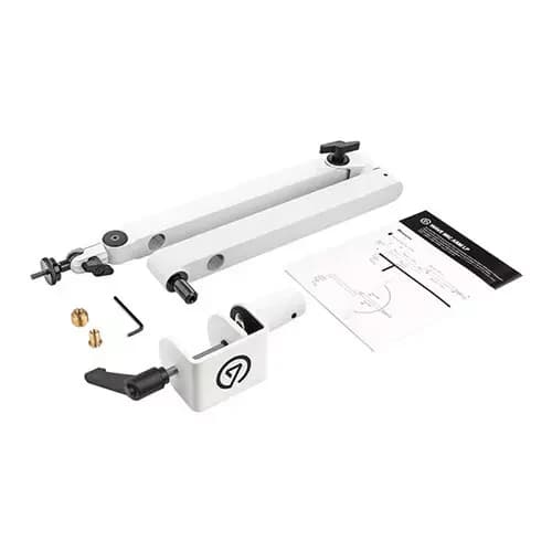 Elgato Wave Low Profile Mic Arm White, Fully Adjustable, 360 Degree Rotation, Compatible With 1/4, 3/8 and 5/8-inch Mic Mounts, For Recording, Streaming, Broadcasting, Gaming | 10AAN9911 thumbnail 3