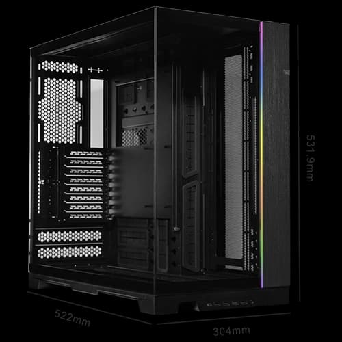 Lian Li O11 Dynamic EVO XL Full-tower Gaming PC Case, Supports up to 3x 420mm radiators, 7 storage drives, Dual-chamber layout with cable management and Optional accessories for vertical GPUli thumbnail 3