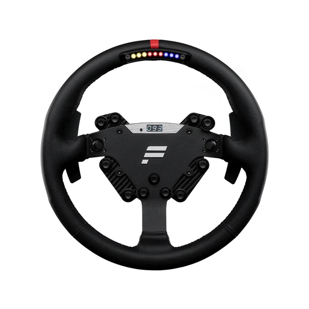 FANATEC ClubSport Steering Wheel RS, 320mm Size, 3mm Thick Magnetic Paddle, 7-way FunkySwitch, QR2 Wheel-Side, Analogue Joystick