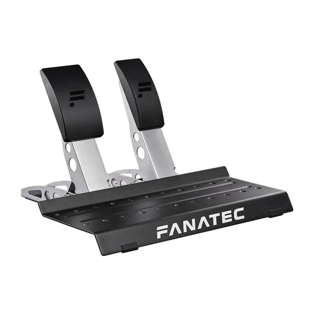 Fanatec CSL Pedals Black, Throttle pedal unit, Brake pedal unit with PU foam damper, Heel rest, 1x Wheel Base connection cable