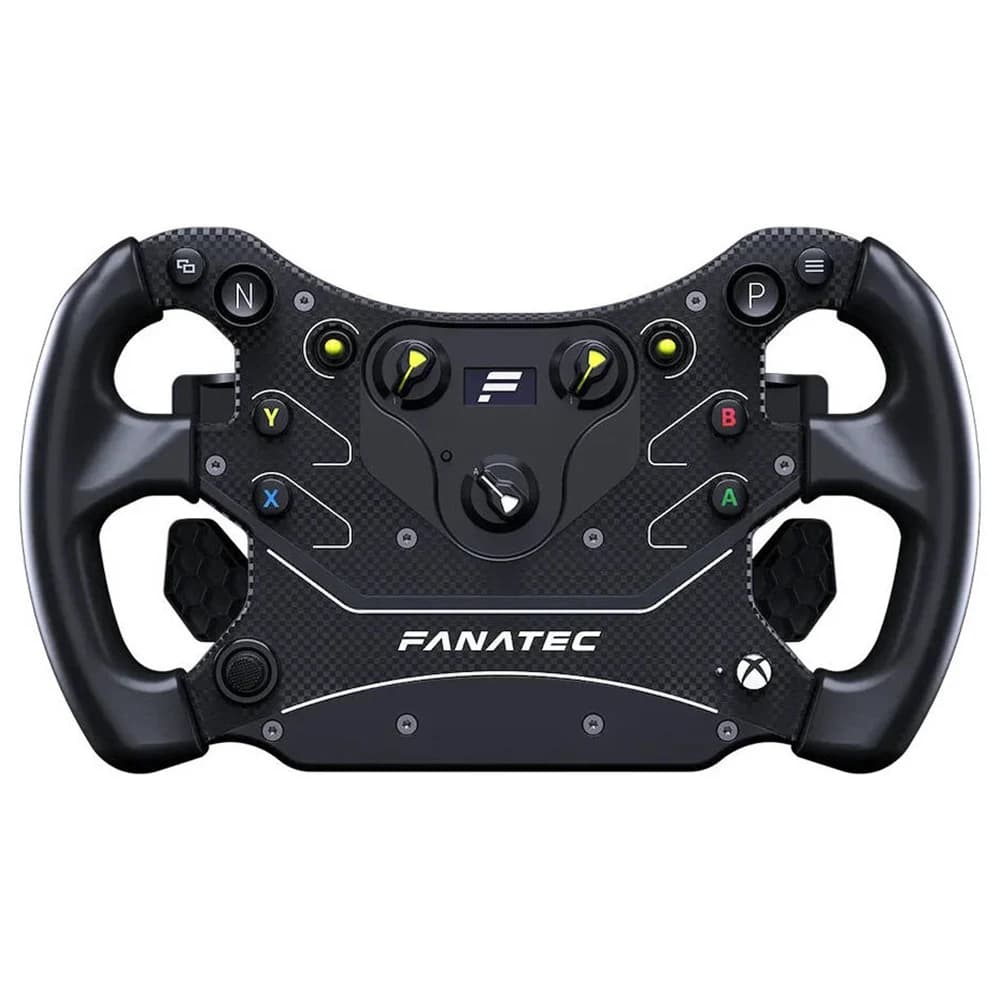FANATEC CSL Steering Wheel GT3, 300mm Full-Size GT3-Style Wheel, Two Analog Paddles, 1" 128 x 64 OLED Display, 7-way FunkySwitch, Two 2-Way Toggle Switches, Two 12-Position Switches