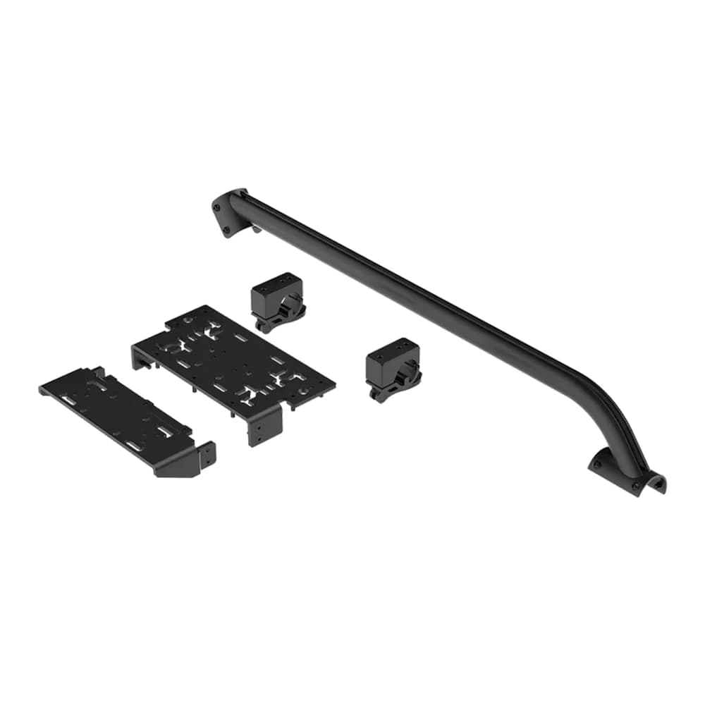 FANATEC GT Cockpit Shifter Mount, Left Side, Extruded Aluminum Tubular Arm with Triple T-Slots, Left-Side Shifter/Handbrake Mount, Includes Tube, Clamps, Plates, T-Nuts, Black