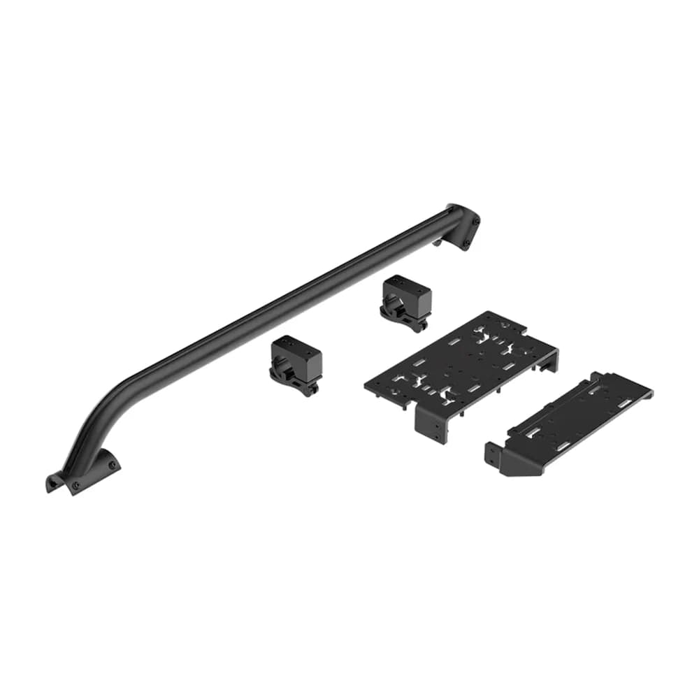 FANATEC GT Cockpit Shifter Mount Black, Right Side, Extruded Aluminum Tubular Arm with Triple T-Slots, Left-Side Shifter/Handbrake Mount, Includes Tube, Clamps, Plates, T-Nuts