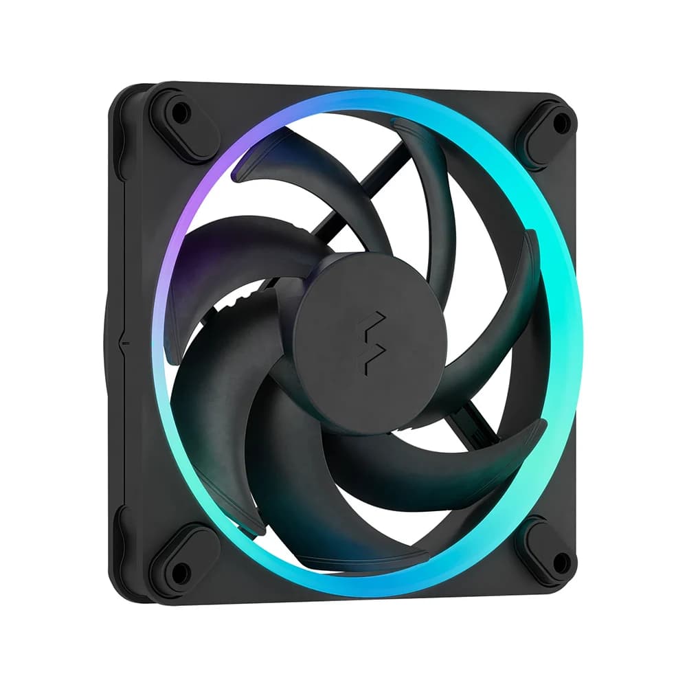 Fractal Design Momentum 12 RGB Fan Black, 120mm PWM Fan, 2200RPM Fan Speed, 62.44 CFM Airflow, ARGB Gen 2 Lighting, 28.03 dBA Noise Level