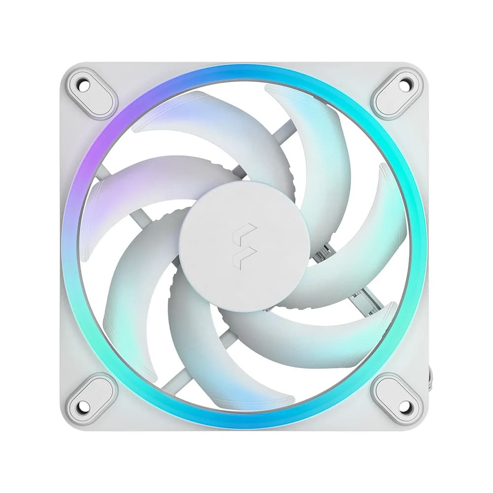 Fractal Design Momentum 12 RGB Fan White, 120mm PWM Fan, 2200RPM Fan Speed, 62.44 CFM Airflow, ARGB Gen 2 Lighting, 28.03 dBA Noise Level thumbnail 2