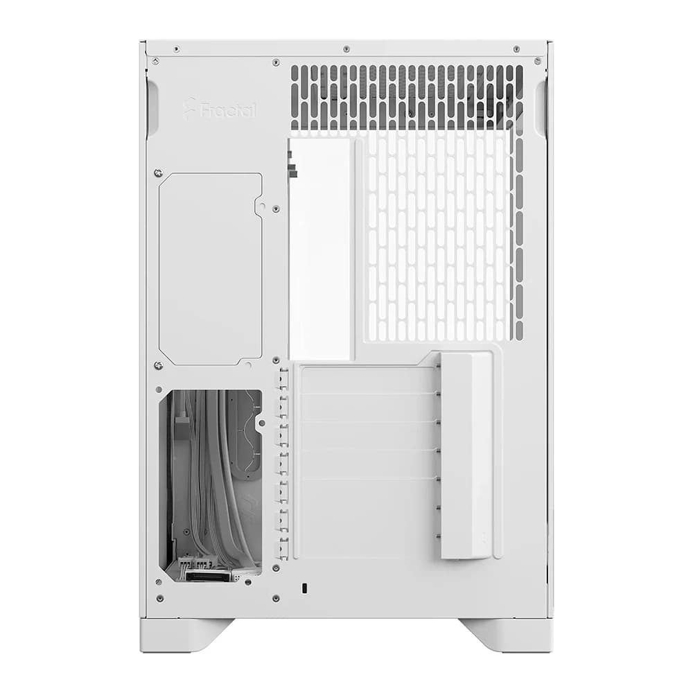 Fractal Pop 2 Vision RGB PC Case White, Tempered Glass, 4x Aspect 12X Reverse RGB Pre Installed Fans, Up To 8x 120mm Fans, Up To 360mm Radiator, Dual Chamber Design thumbnail 4