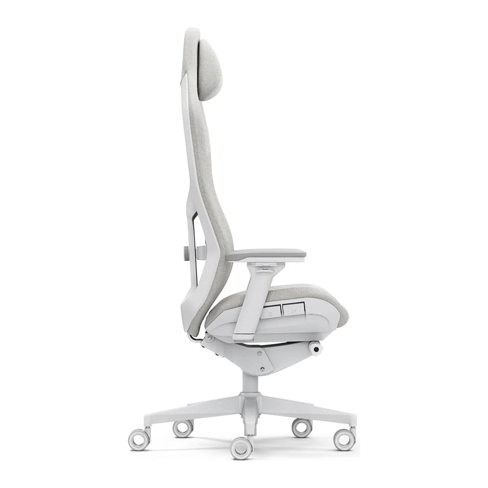 Fractal Refine 2 Fabric Light Gaming Chair Grey, Adjustable Lumbar Support, 4D Armrests, Magnetic Headrest Pillow, Breathable Fabric, Reclining Backrest, Height Adjustable Seat thumbnail 3