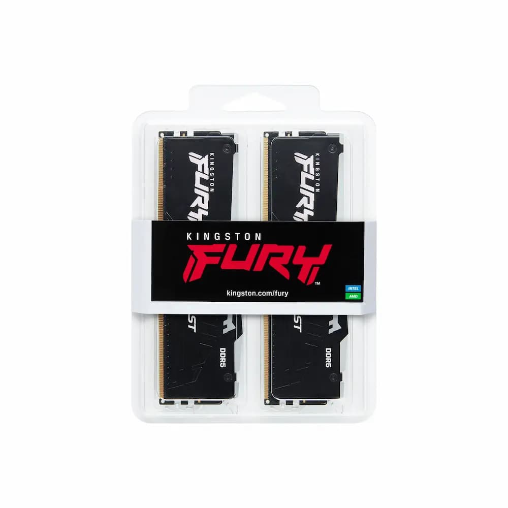 Kingston FURY Beast RGB 64GB (2x32GB) DDR5 6000MT/s CL36 Desktop Memory Kit – Black, AMD EXPO & Intel XMP 3.0 thumbnail 3