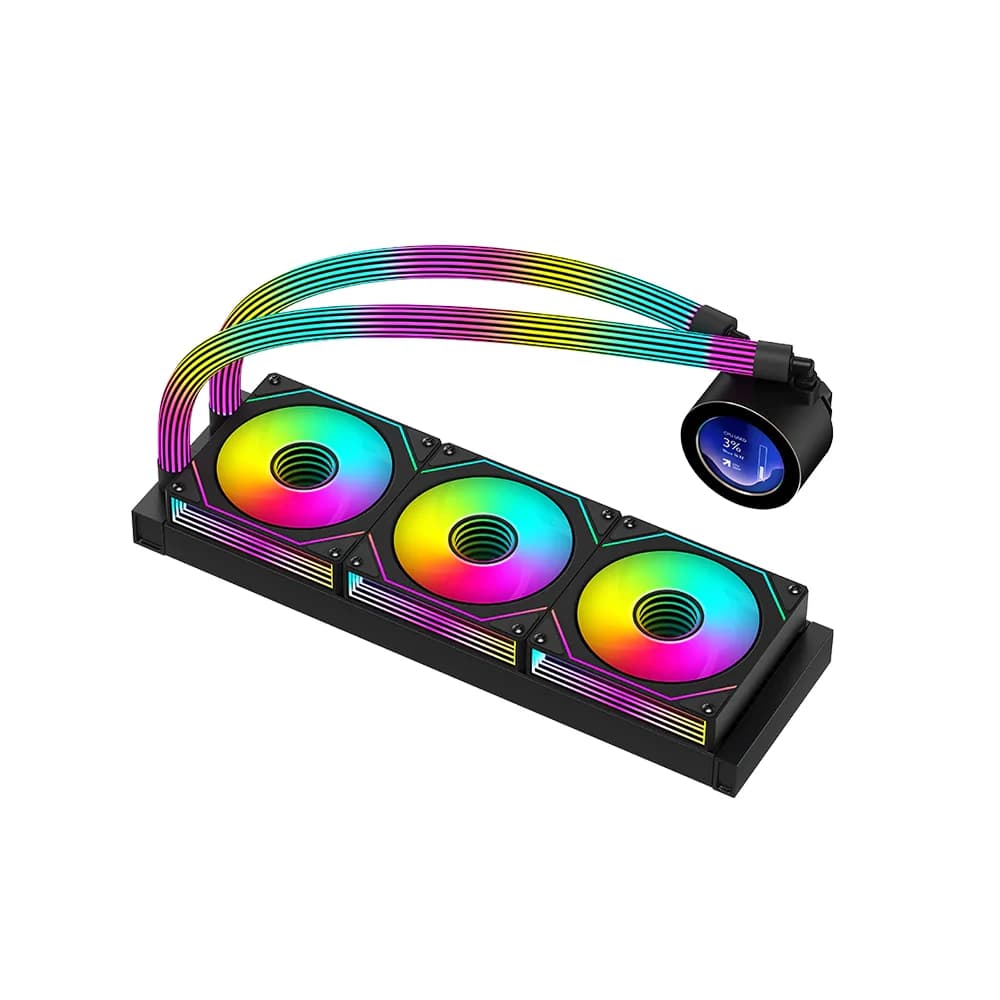 GAMEON KRAKEN 360 Liquid CPU Cooler, Temperature Display, 360mm With ARGB Tube thumbnail 3