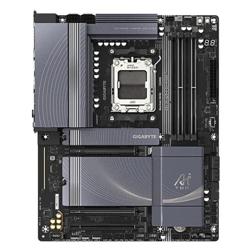 GIGABYTE B850 AI TOP Motherboard, AMD B850 Chipset, 256GB Memory, 4x DDR5 DIMM, 1x PCI Express x16 slot, ATX Form Factor thumbnail 2