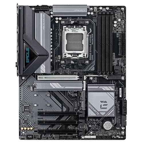 GIGABYTE B850 EAGLE WIFI6E Motherboard, AMD B850 Chipset, 4x DDR5 DIMM, 1x PCI Express x16 slot, ATX Form Factor thumbnail 2