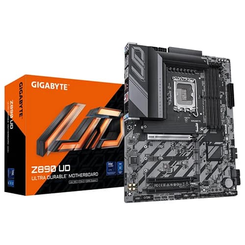 GIGABYTE Z890 UD LGA 1851 ATX Motherboard, Intel Z890 Express Chipset, 4x DDR5 DIMM Slots, Up To 256GB Max Memory, 1x PCIe 5.0 x16 Slot, 3x M.2 Slots | Z890 UD