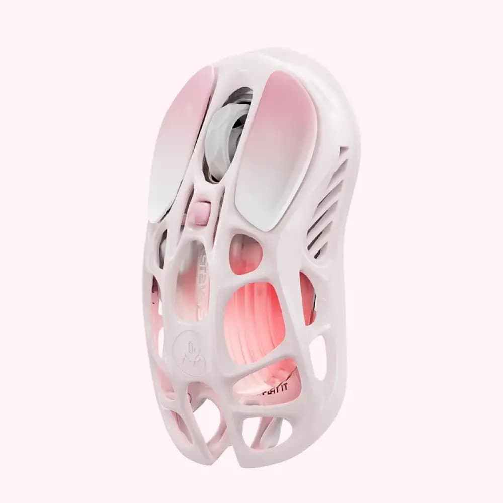 GravaStar Mercury M1 Pro Special Edition Sakura Pink Wireless Gaming Mouse with PAW3395 Sensor, 26,000 DPI & 4KHz Polling thumbnail 2