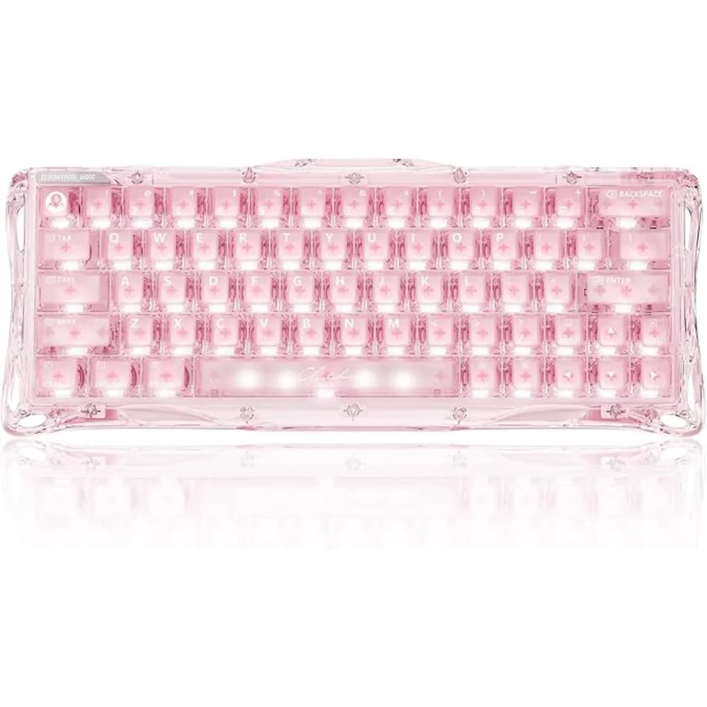 GRAVASTAR Mercury V60 Crystal Rose 60% Magnetic Gaming Keyboard with 8KHz Polling, Hall Effect Switches & RGB