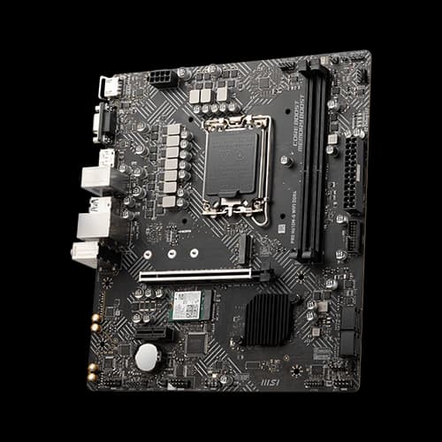 MSI Pro H610M-G Wifi DDR4 M-ATX Motherboard, LGA 1700 Socket, Intel H610 Chipset, Dual Memory Channel, 64GB Max Memory, Intel Wi-Fi 5, Bluetooth 4.2 thumbnail 2