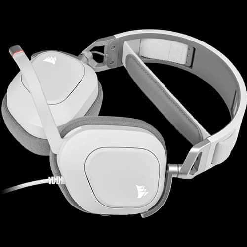 Corsair HS80 RGB USB Wired Gaming Headset, Dolby Audio, 7.1 Surround Sound, 20Hz - 40 kHz Frequency Response, 20 Hours Battery Life thumbnail 3