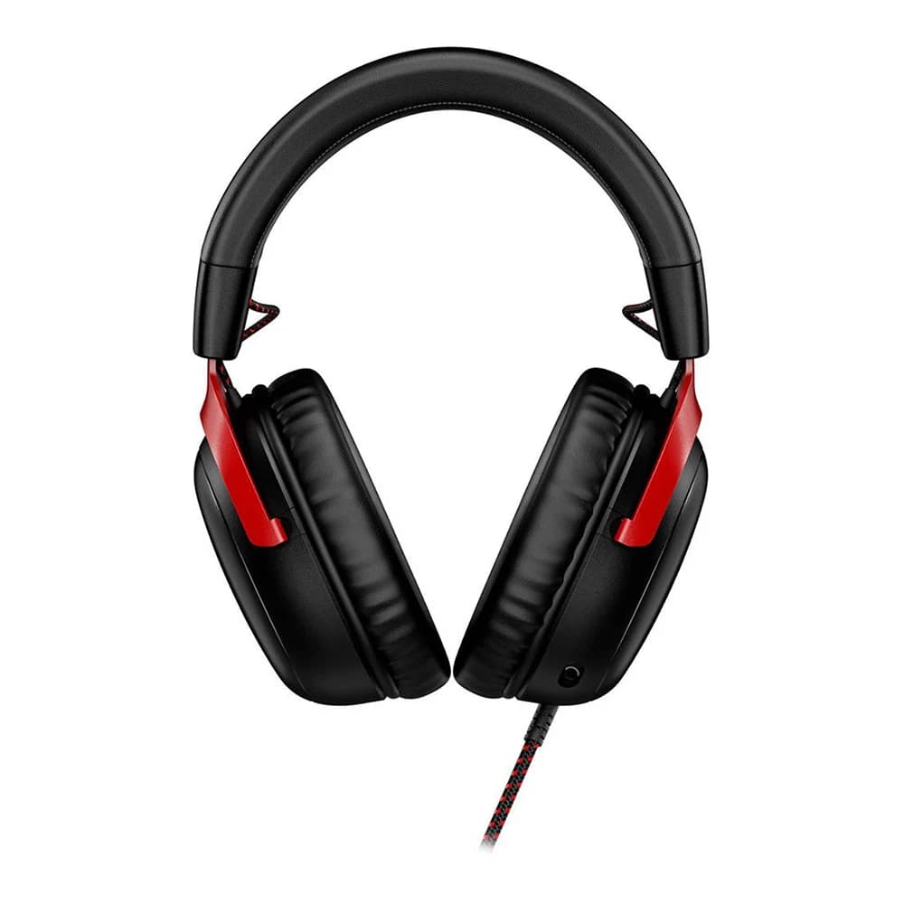 HyperX Cloud III Wired Gaming Headset, For PC / PS5 / PS4 / Xbox Series, Angled 53mm Drivers, Noise Cancelling, With LED Mic Mute Indicator, 10Hz-21kHz Frequency Response, Black/Red thumbnail 2