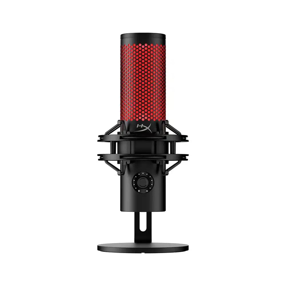 Hyperx QuadCast 2 USB Microphone, Hi-Res Studio-Quality Recording, Tap-To-Mute Sensor, Mic Status LED Indicator