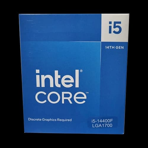Intel Core i5 14400F Desktop Processor, 20M Cache, up to 4.70GHz, 10 Cores, 16 Threads, 192 GB Max Memory Size