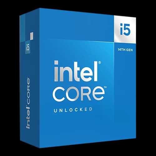 Intel Core i5 14600K Desktop  processor, 14 Cores, LGA 1700, 5.3GHz Max Turbo Frequency,  24 MB Intel Smart Cache, 125 W Processor Base Power and 192 GB Max Memory