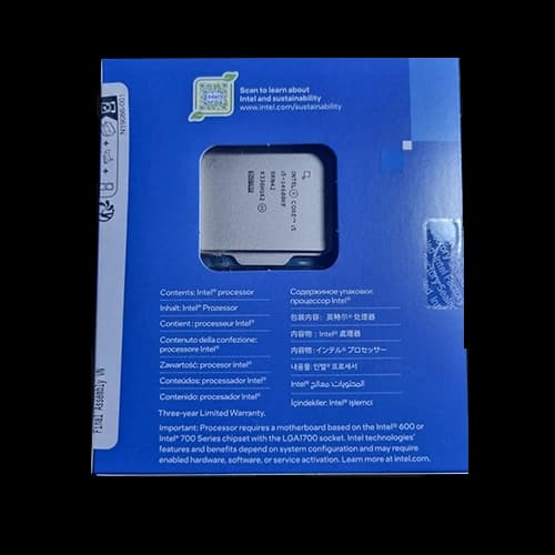 Intel Core i5 14600KF processor, 24M Cache, up to 5.30 GHz, LGA 1700, 14 Cores, 20 Threads,  125 W Processor Base Power thumbnail 4