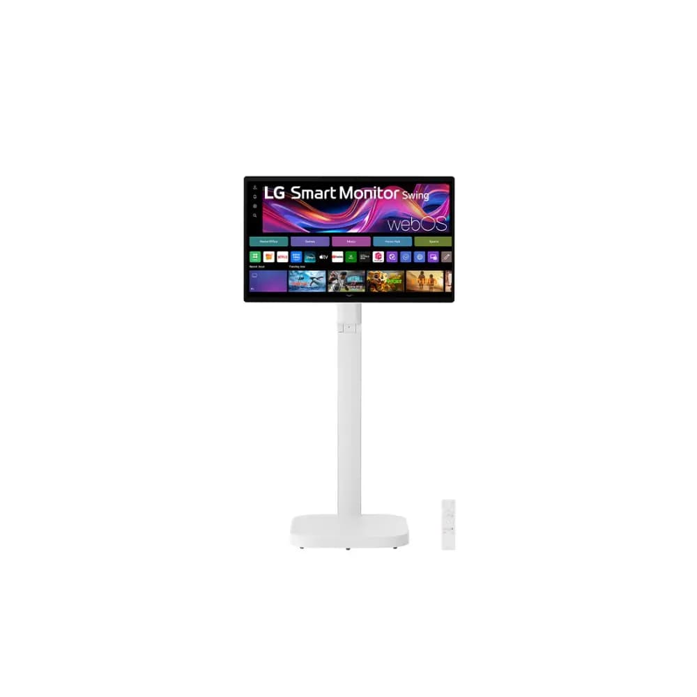 LG 32U889SA-W 4K UHD Touchscreen Smart Monitor, webOS, USB-C & Rolling Stand