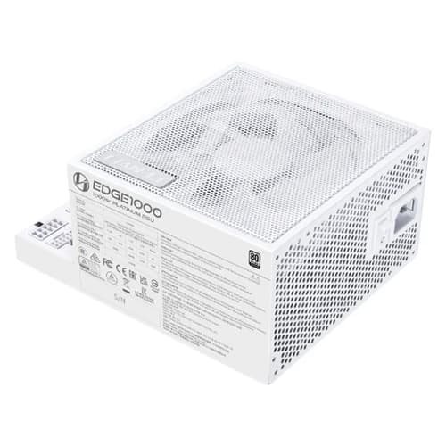 LIAN LI EDGE1000 80 PLUS Platinum Power Supply White, Fully modular, 1000W, 996W COMBINED +12V, 12-6A 50-60Hz Freq, ATX 3.1 Form Factor thumbnail 2
