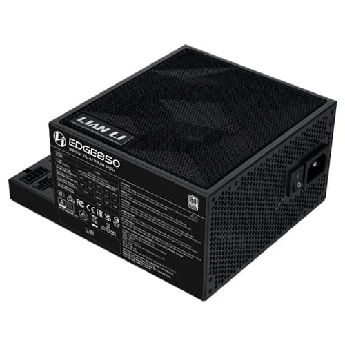 LIAN LI EDGE850 80 PLUS Platinum Power Supply Black, Fully modular, 850W, 849.6W COMBINED +12V, 10-5A 50-60Hz Freq, ATX 3.1 Form Factor thumbnail 2