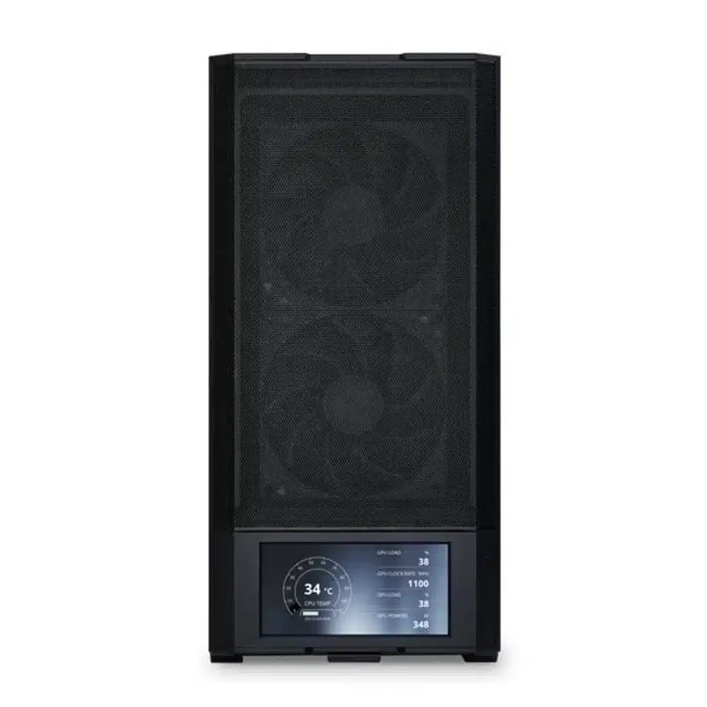 Lian-Li Lancool 207 Digital Mid Tower, 6" 700 x 1600 60Hz Display, Pre-Installed 2x 140mm & 2x 120mm Fans, Up to 360mm Radiator & 8x Fan Support, Steel / 4.0mm Tempered Glass, Black thumbnail 2