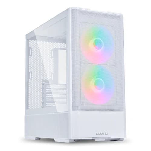 Lian Li LANCOOL 207RX ATX Mid-Tower Case White, Tempered Glass, ARGB Fans, USB-C