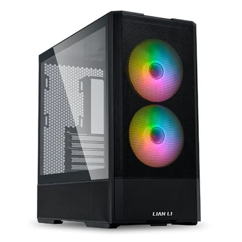 Lian Li LANCOOL 207RX ATX Mid-Tower Case Black, Tempered Glass, ARGB Fans, USB-C