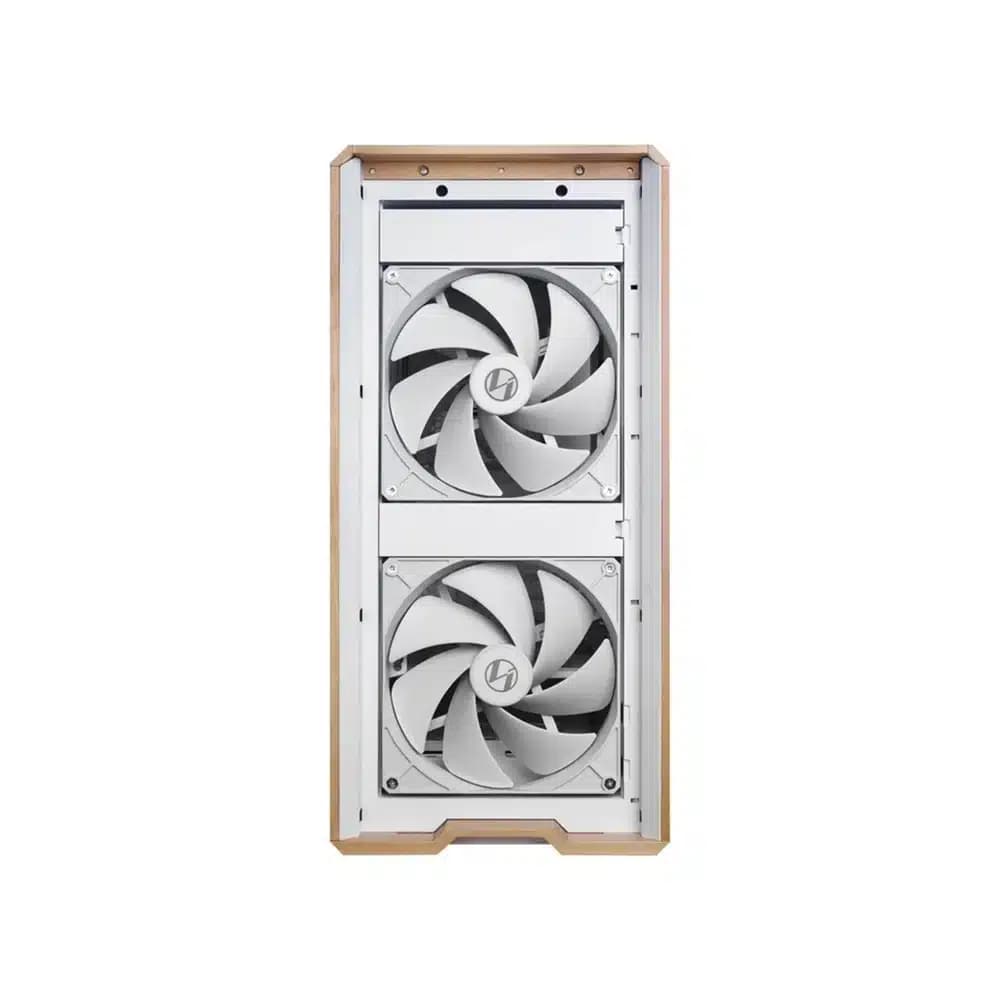 Lian Li Lancool 217 Mid Tower Case White, 2x 170mm, 2x 120mm, & 1x 140mm Pre-Installed Fan, Up to 360mm Radiator & 12x Fan Support, Steel, 4.0mm Tempered Glass, & Wood thumbnail 4