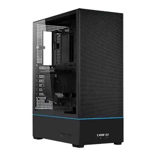 LIAN LI SUP01X ATX Gaming Case Black, Medium Case, 4.0mm Tempered Glass, 3x120mm PWM fans, PCIE 4.0, I/O Ports