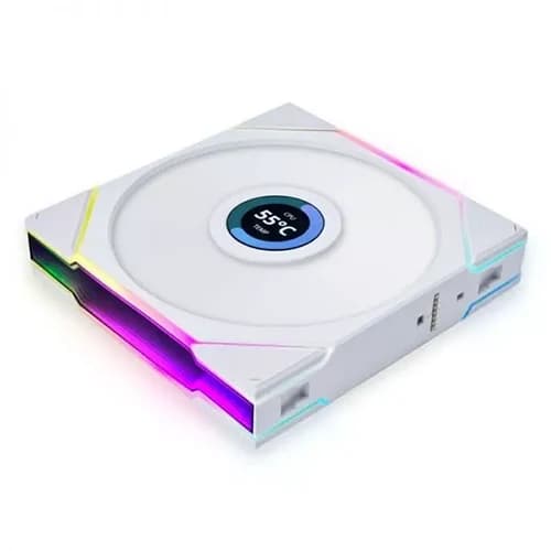 Lian Li UNI FAN TL-LCD 140 Single White, ARGB PWM, LCD Screen, 120mm TBC RPM, NO Controller 28mm Thickness thumbnail 3