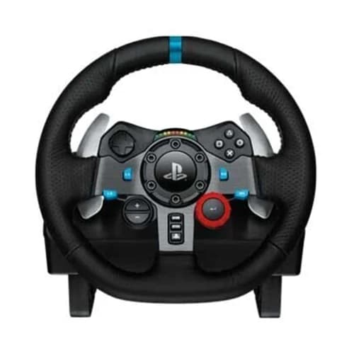 Logitech G29 Driving Force Racing Steering Wheel with 3-Pedal Set, 900° Force Feedback, Leather Grip, Paddle Shifters with PS5, PS4, PS3 & PC thumbnail 2