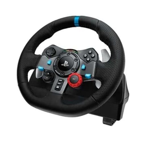 Logitech G29 Driving Force Racing Steering Wheel with 3-Pedal Set, 900° Force Feedback, Leather Grip, Paddle Shifters with PS5, PS4, PS3 & PC thumbnail 3