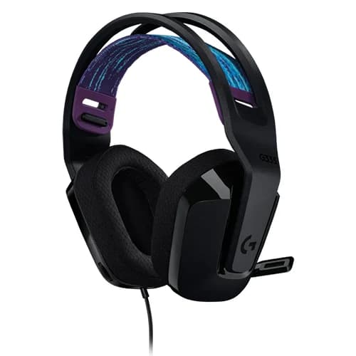 Logitech G335 Wired Gaming Headset, 40mm Drivers, Integrated Boom Mic, Soft, Breathable Memory Ear Cups, Adjustable Suspension Headband