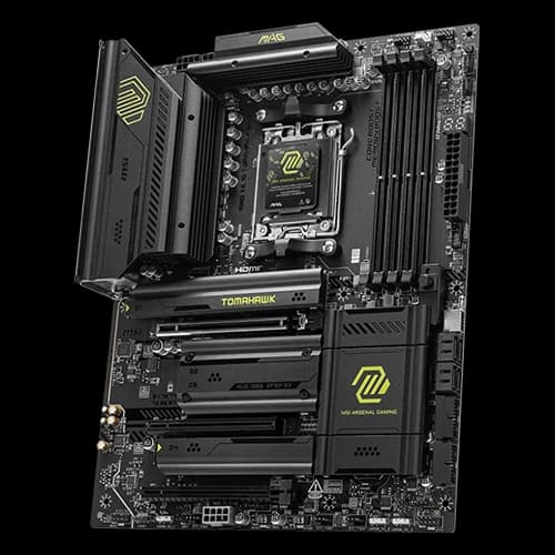 MSI MAG X870 TOMAHAWK WIFI ATX Motherboard, AMD X870 Chipset, 4x UDIMM DDR5 Slots, 256GB Max Memory, AMD MULTI-GPU Support, Realtek 8126-CG 5G LAN, AM5 Socket |911-7E51-001 thumbnail 4