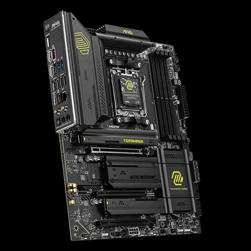 MSI MAG X870 TOMAHAWK WIFI ATX Motherboard, AMD X870 Chipset, 4x UDIMM DDR5 Slots, 256GB Max Memory, AMD MULTI-GPU Support, Realtek 8126-CG 5G LAN, AM5 Socket |911-7E51-001 thumbnail 3