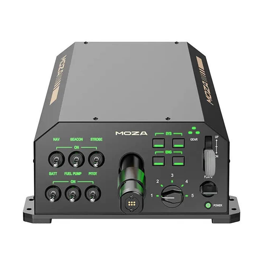 MOZA AY210 Yoke Base, 9Nm Torque & 210N Push Force, Full 180° Rotation, Realistic Handling, Programmable Switch Panel, All-Aluminum Quick-Release Mechanism