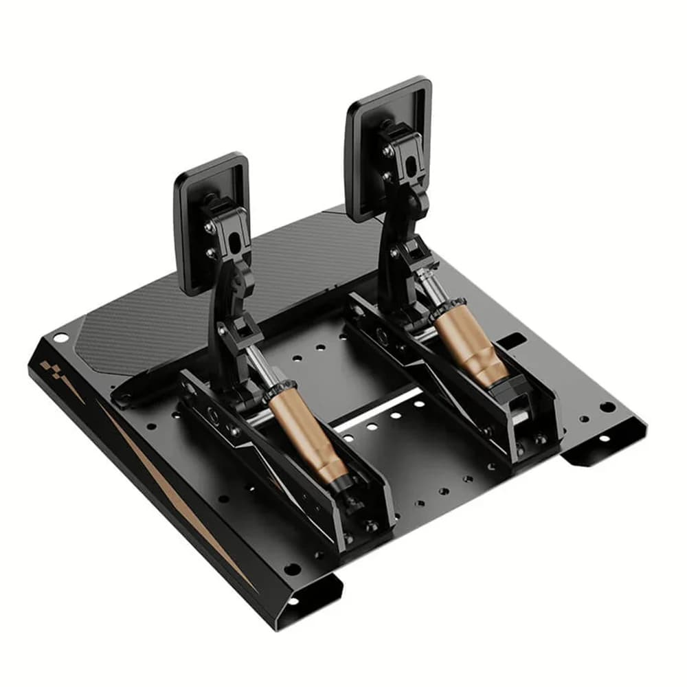 MOZA CRP2 Load Cell Pedals, 3K Twill Carbon Fiber Hell Plate, Aerospace-Grade Aluminum Alloy Material, Load Cell Sensor & Angle Sensor, Adjustable Pedal Curve thumbnail 2