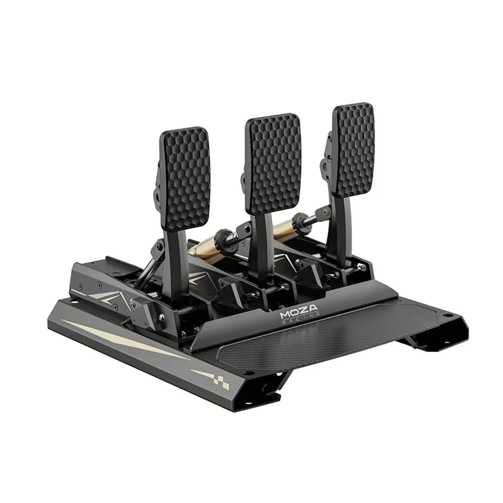 MOZA CRP2 Load Cell Pedals, 3K Twill Carbon Fiber Hell Plate, Aerospace-Grade Aluminum Alloy Material, Load Cell Sensor & Angle Sensor, Adjustable Pedal Curve thumbnail 3