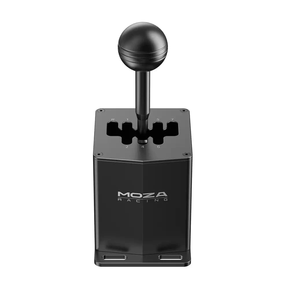 MOZA HGP Shifter MRS039, Intelligent Downshift Throttle Blip System, 7+R, H Pattern w/ Locked R & 7th Gear, 15-bit High Precision Angle Sensor, Dust-Proof Cover, Full Metal Construction