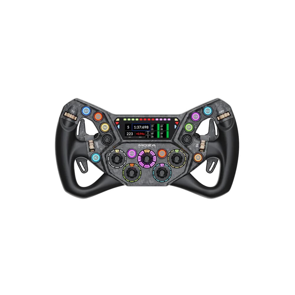 MOZA Racing RS095 KS Pro Steering Wheel – Formula Style Sim Racing Wheel with Magnetic Shifters & RGB Controls