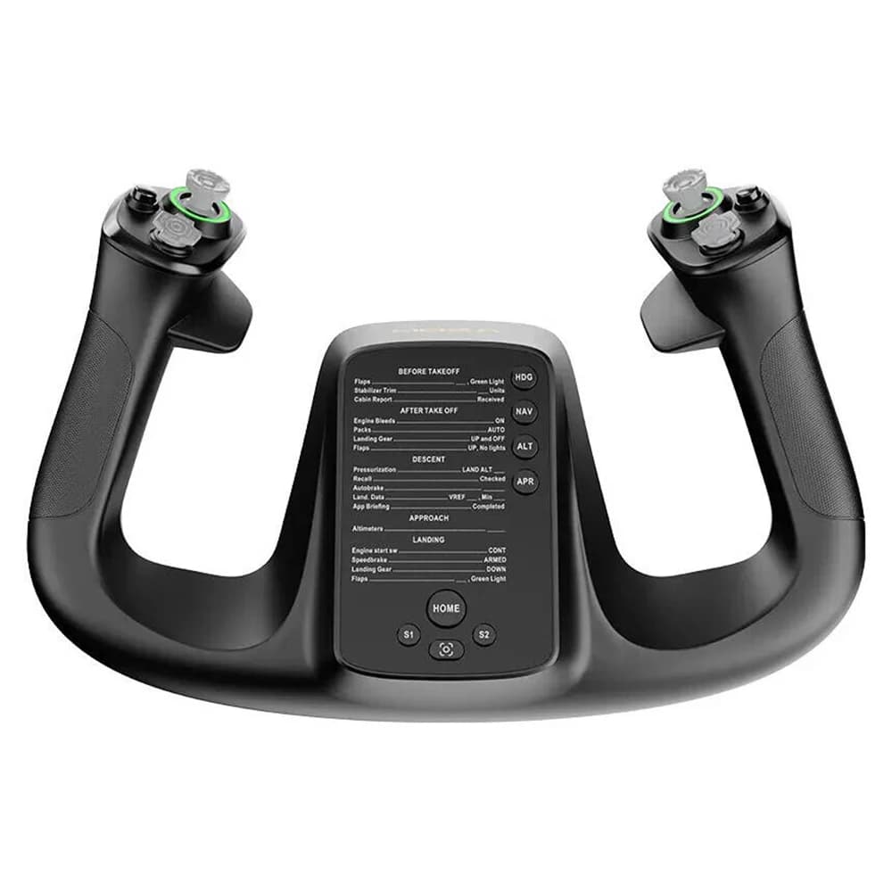 MOZA MFY Yoke, High-Strength Materials, 34 Configurable Inputs, Customizable RGB Lighting, Multi-Functional Triggers, Hall Effect Joystick