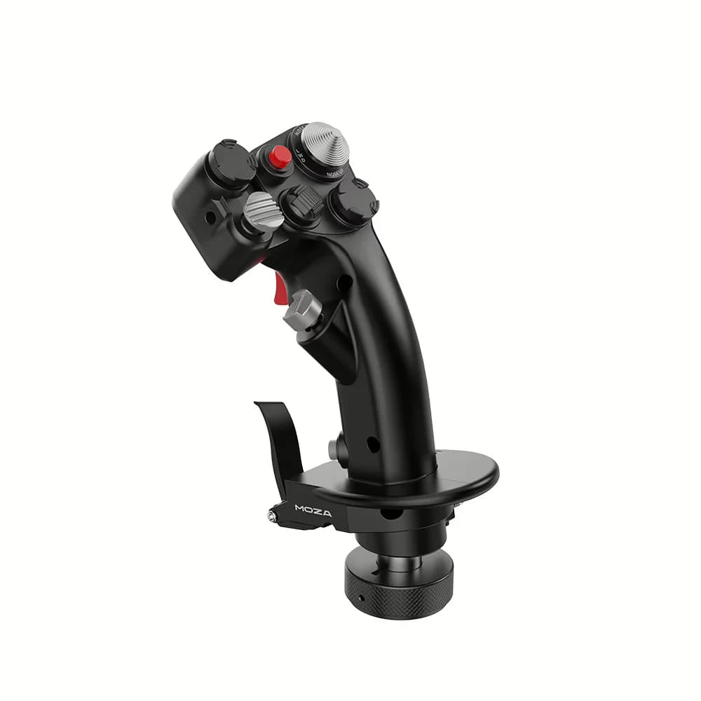 MOZA MH16 Flightstick, Flight Controller, Realistic, Plug-and-Play, 30 Input Signals, Aluminum, ALPS Switches