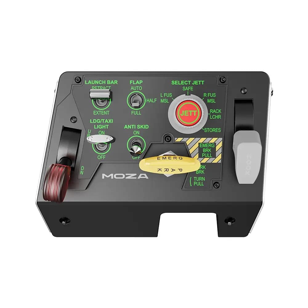 MOZA MTLP Panel, Multi-Function Brake Lever, Programmable Panel Lights, 25 Switch Signals, High-Precision Hall Sensor, High-Strength Structure, Modular Compatibility