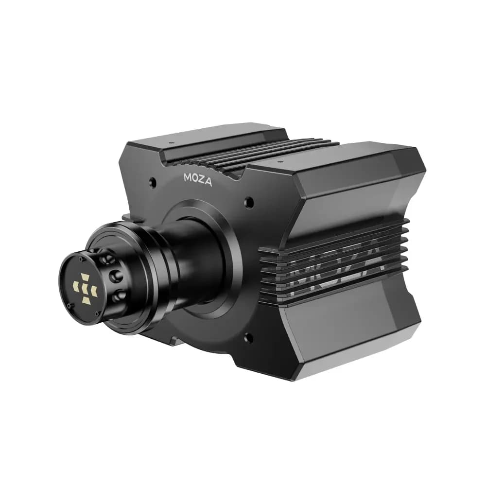 MOZA R9 V3 Direct Drive Wheel Base Black, Aviation Grade Aluminum Alloy, NExGen 4.0 Force Feedback Algorithm, 9 Nm Peak Torque, 180W Peak Power, Quick Release Feature