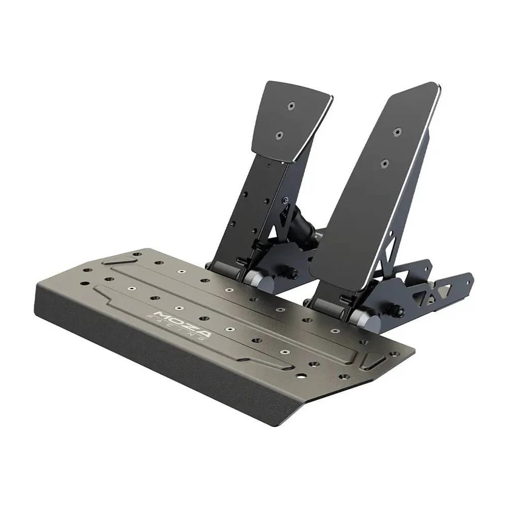 MOZA SR-P Pedal 2 Set Black, No Clutch, Dual Sensor Fusion Algorithm, 16-Bit High Precision Magnetic Encoder, Adjustable Pedal Spacing, Up to 100Kg Pressure Sensor, High-Strength Steel thumbnail 2