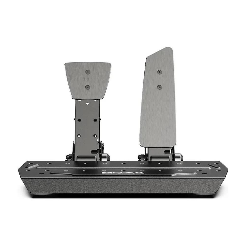 MOZA SR-P Pedal 2 Set Black, No Clutch, Dual Sensor Fusion Algorithm, 16-Bit High Precision Magnetic Encoder, Adjustable Pedal Spacing, Up to 100Kg Pressure Sensor, High-Strength Steel